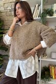 Hygge Boucle Slouch Knit Camel 
